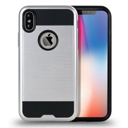 iPhone X (Ten) Armor Hybrid Case (Silver)